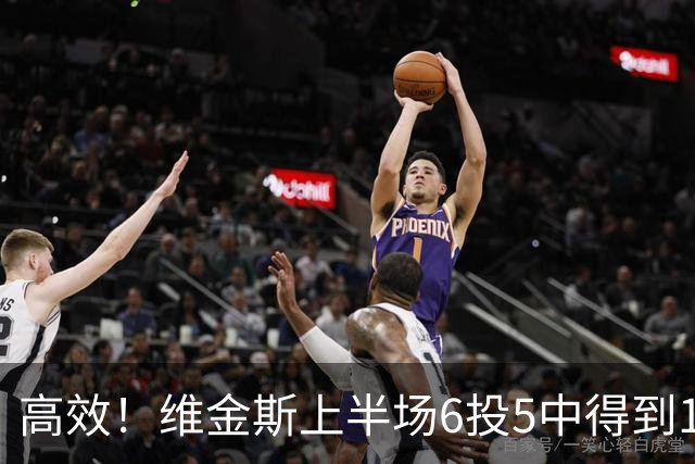 高效！维金斯上半场6投5中得到10分1板1帽
